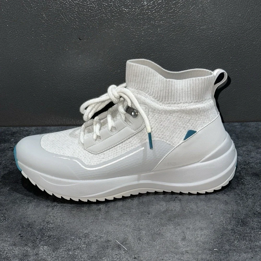 Vessi Cloudburst High Top Womens Size 9 Waterproof Sneakers Hiking Frost White - Picture 8 of 11